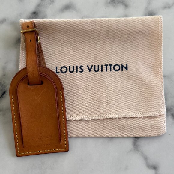 Louis Vuitton Handbags - Louis Vuitton Luggage Tag Vachetta Leather Honey Patina w/ Dustbag